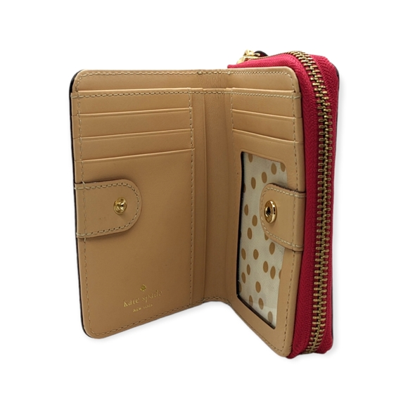 kate spade Women's Deep Pink Cara Wellesley Medium Wallet - Picture 4 of 5